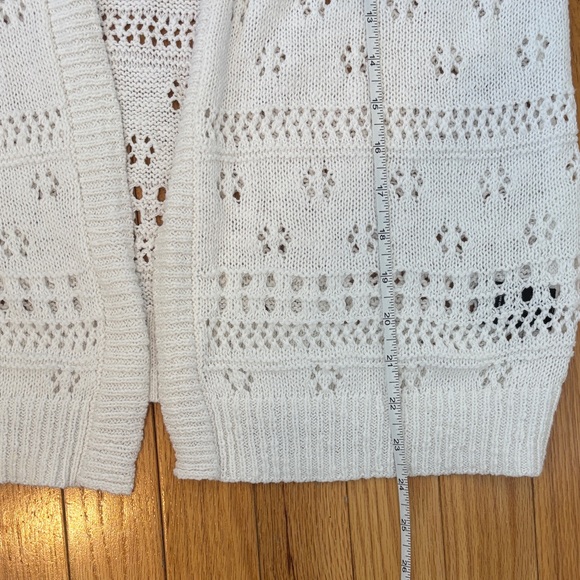 Torrid White Open-Knit Cardigan - Picture 10 of 11